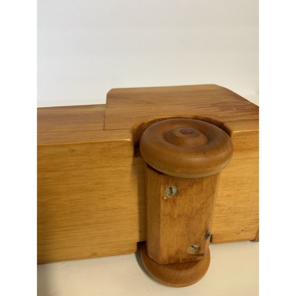 Vintage handmade Wood Firetruck Engine Toy SIGNED DATED - Picture 11 of 16